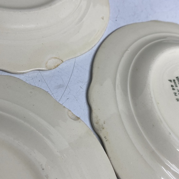 Homer Laughlin Silver Virginia Rose Patrician Bread and Butter Plates Set of Six - Picture 14 of 16